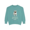 French Bulldog Dad Sweatshirt, Seafoam, front view