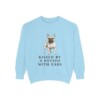 french-bulldog-sweatshirt-humor-chambray French Bulldog Humor Sweatshirt, Chambray, front view