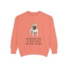 french-bulldog-sweatshirt-humor-terracotta French Bulldog Humor Sweatshirt, Terracotta, front view