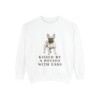 french-bulldog-sweatshirt-humor-white French Bulldog Humor Sweatshirt, White, front view