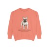 French Bulldog Latin Sweatshirt, Terracotta, front view