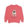 French Bulldog Latin Sweatshirt, Watermelon, front view