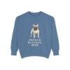 French Bulldog Mom Sweatshirt, Blue Jean, front view