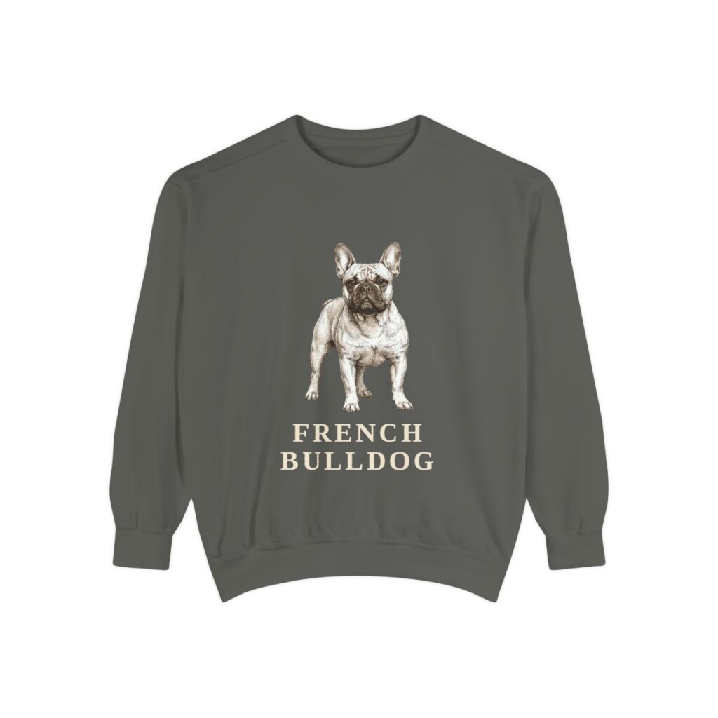 french-bulldog-sweatshirt-pepper French Bulldog Sweatshirt, Pepper, front view