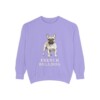 french-bulldog-sweatshirt-violet French Bulldog Sweatshirt, Violet, front view