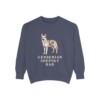 Gerberian Shepsky Dad Sweatshirt, Denim, front view