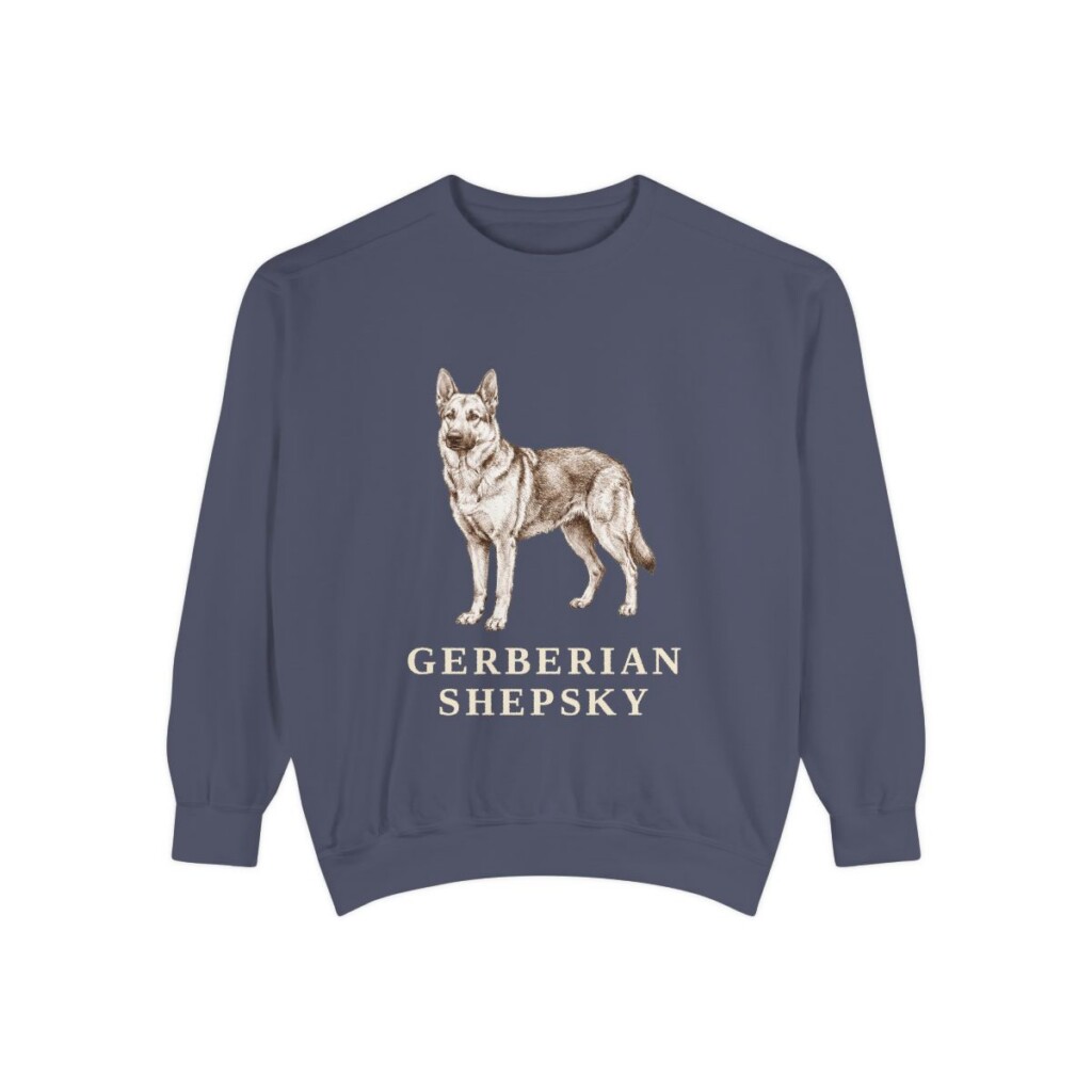 Gerberian Shepsky Sweatshirt, Denim, front view