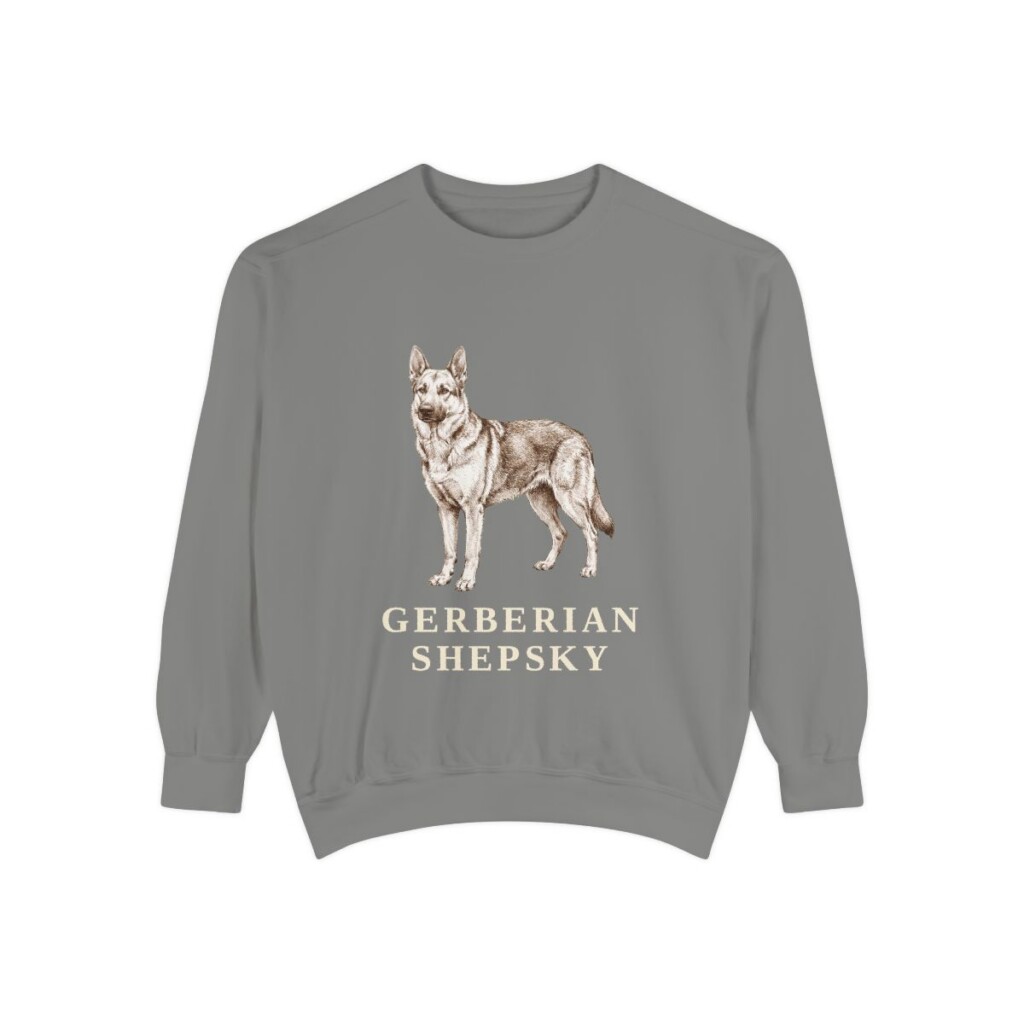 Gerberian Shepsky Sweatshirt, Grey, front view