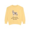 Gerberian Shepsky Humor Sweatshirt, Butter, front view
