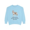 Gerberian Shepsky Humor Sweatshirt, Chambray, front view