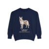 Gerberian Shepsky Latin Sweatshirt, True Navy, front view