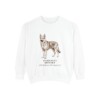 Gerberian Shepsky Latin Sweatshirt, White, front view