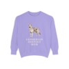 Gerberian Shepsky Mom Sweatshirt, Violet, front view