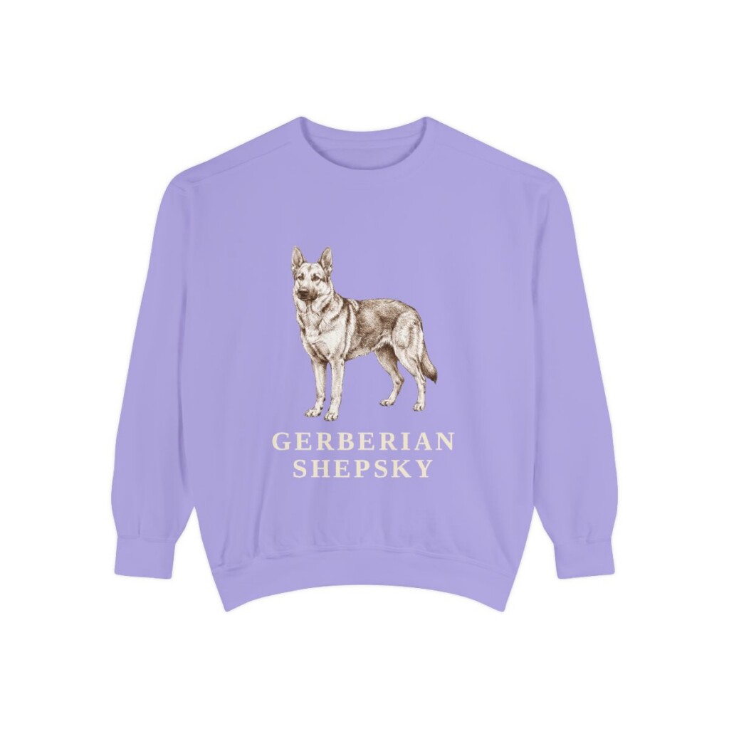 Gerberian Shepsky Sweatshirt, Violet, front view