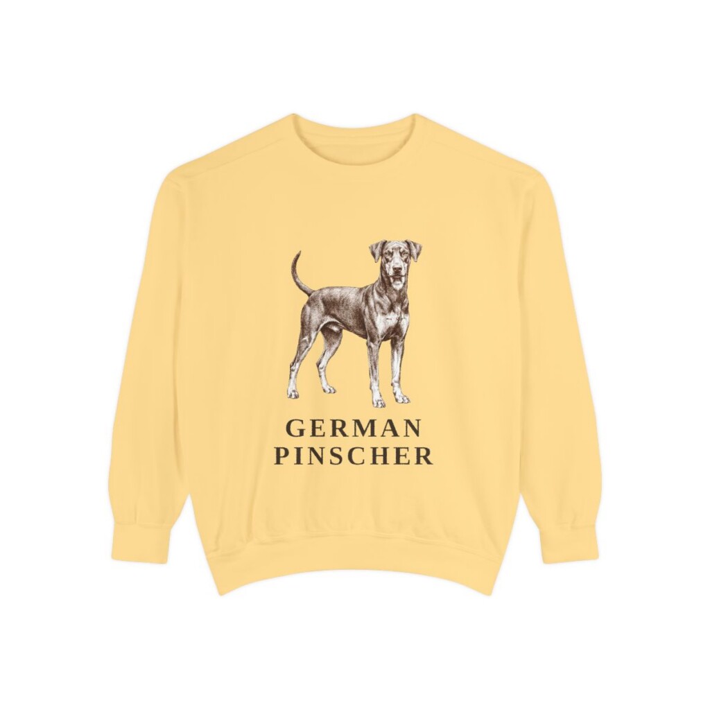 German Pinscher Sweatshirt, Butter, front view