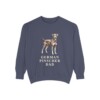 German Pinscher Dad Sweatshirt, Denim, front view