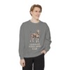German Pinscher Dad Sweatshirt, Grey, person 1 front