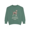 German Pinscher Dad Sweatshirt, Light Green, front view