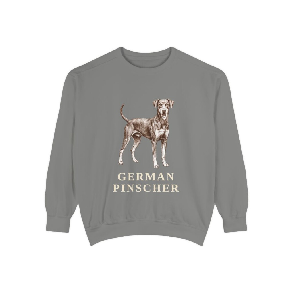 German Pinscher Sweatshirt, Grey, front view