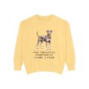 German Pinscher Humor Sweatshirt, Butter, front view