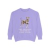 German Pinscher Humor Sweatshirt, Violet, front view