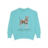 German Pinscher Latin Sweatshirt, Chalky Mint, front view