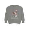 German Pinscher Latin Sweatshirt, Grey, front view