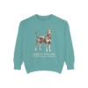 German Pinscher Latin Sweatshirt, Seafoam, front view