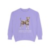 German Pinscher Latin Sweatshirt, Violet, front view