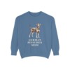 German Pinscher Mom Sweatshirt, Blue Jean, front view