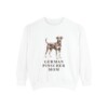 German Pinscher Mom Sweatshirt, White, front view