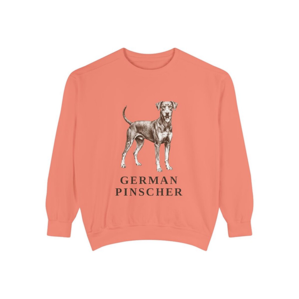 German Pinscher Sweatshirt, Terracotta, front view