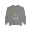 German Shepherd Dad Sweatshirt, Grey, front view