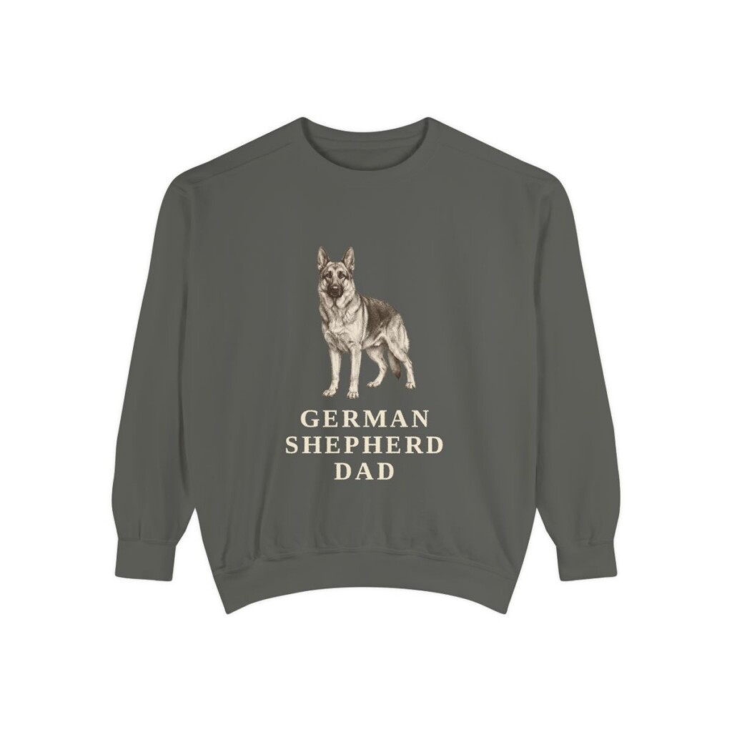 German Shepherd Dad Sweatshirt, Pepper, front view