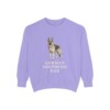 German Shepherd Dad Sweatshirt, Violet, front view