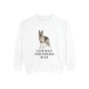 German Shepherd Dad Sweatshirt, White, front view