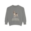 German Shepherd Sweatshirt, Grey, front view