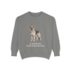 German Shepherd Humor Sweatshirt, Grey, front view