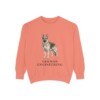German Shepherd Humor Sweatshirt, Terracotta, front view