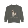German Shepherd Latin Sweatshirt, Pepper, front view