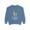 German Shepherd Mom Sweatshirt, Blue Jean, front view