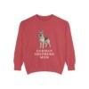 German Shepherd Mom Sweatshirt, Crimson, front view