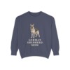 German Shepherd Mom Sweatshirt, Denim, front view