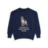 German Shepherd Mom Sweatshirt, True Navy, front view