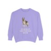 German Shepherd Mom Sweatshirt, Violet, front view