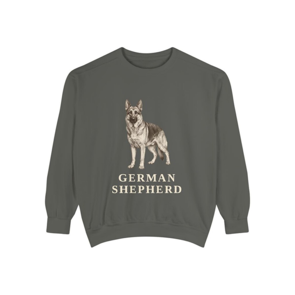 German Shepherd Sweatshirt, Pepper, front view