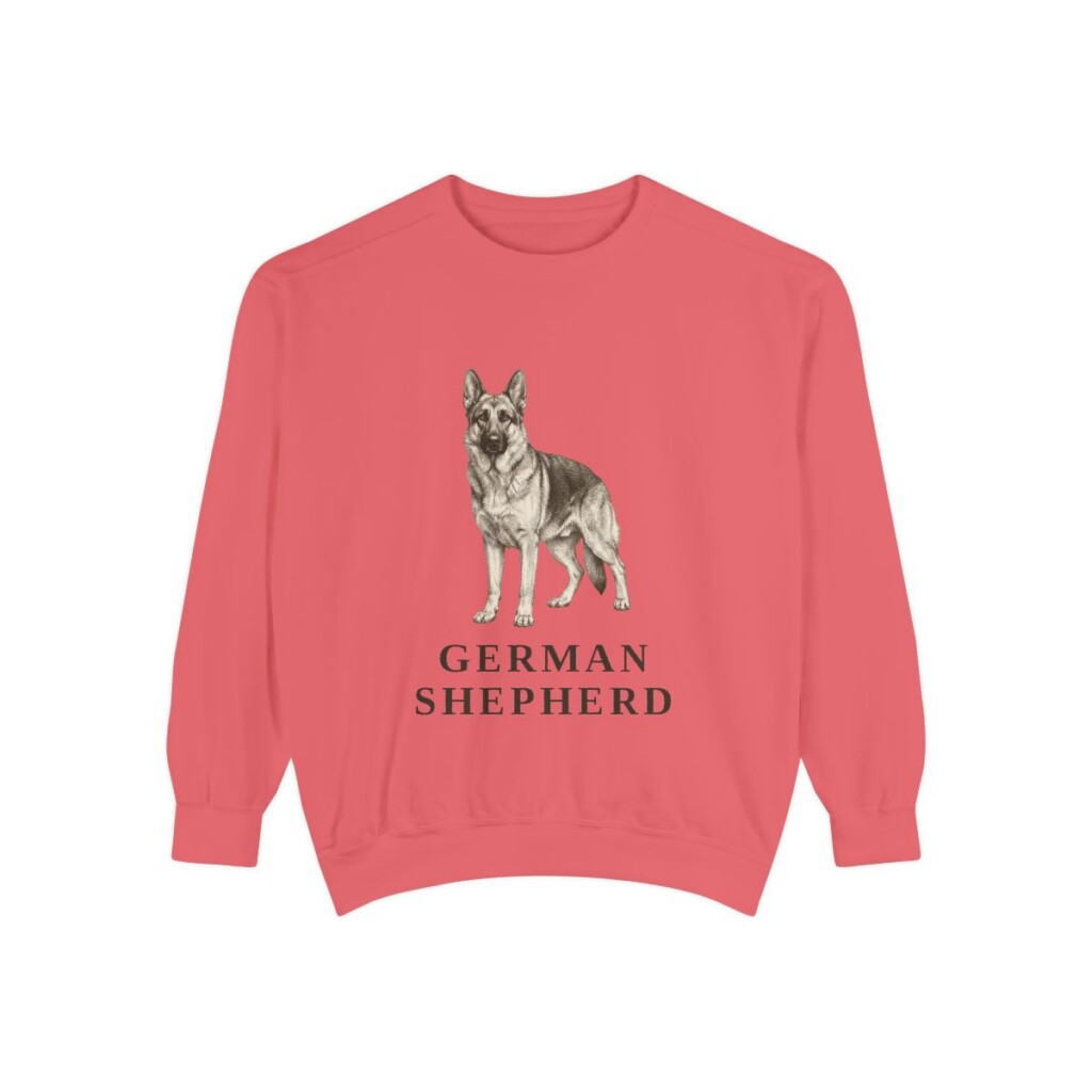 German Shepherd Sweatshirt, Watermelon, front view