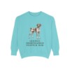German Shorthaired Pointer Dad Sweatshirt, Chalky Mint, front view