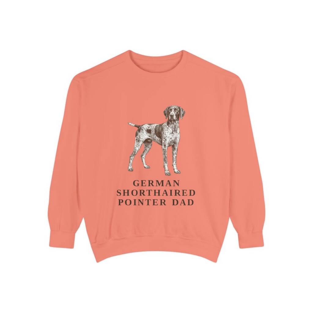 German Shorthaired Pointer Dad Sweatshirt, Terracotta, front view