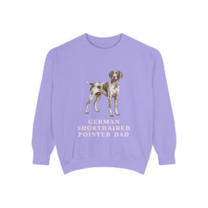 German Shorthaired Pointer Dad Sweatshirt, Violet, front view